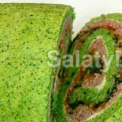 Liver rolls with filling